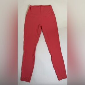 Lululemon Align High Rise Leggings Pink Coral Size 4